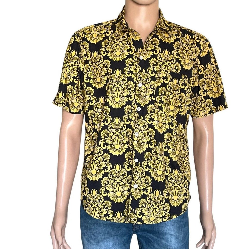 p & k cuffs shirts Short Sleeve herald square elegant size L